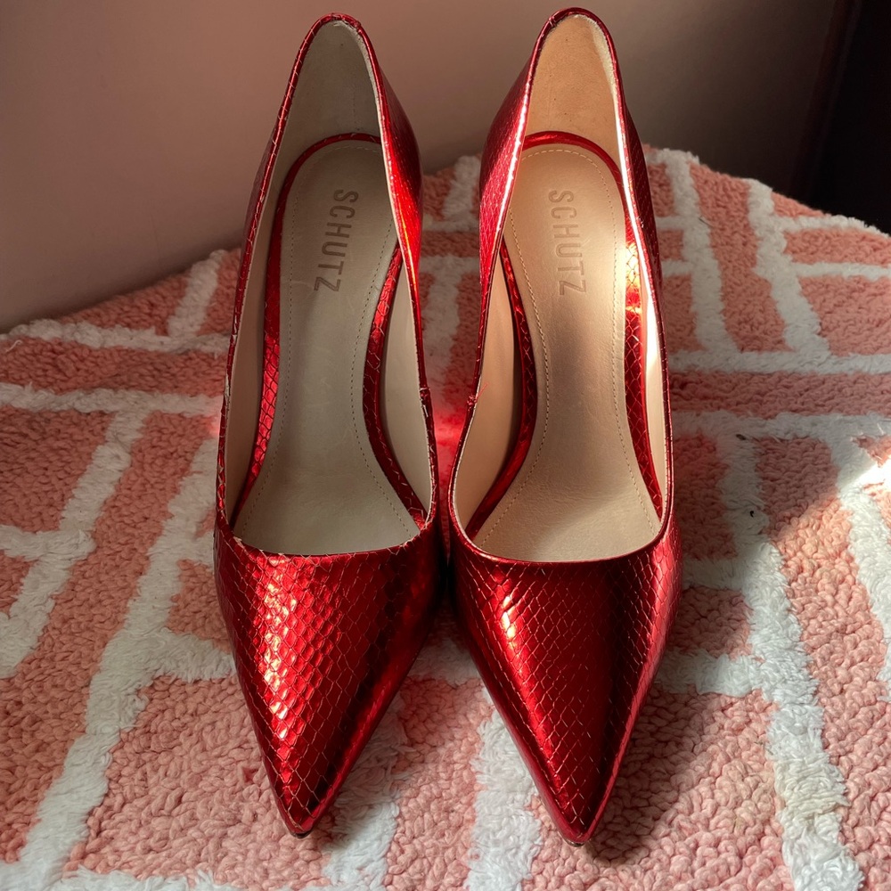 Schutz Red Women's Heels